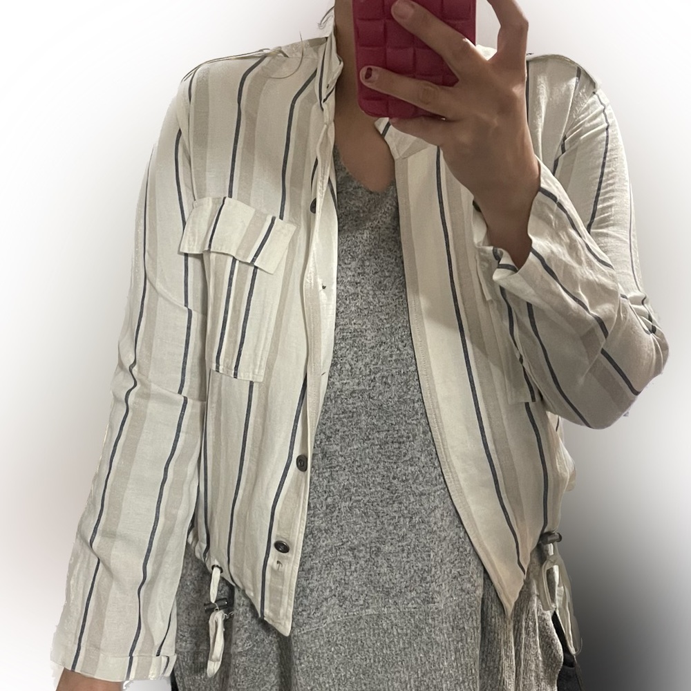 RAILS striped light jacket